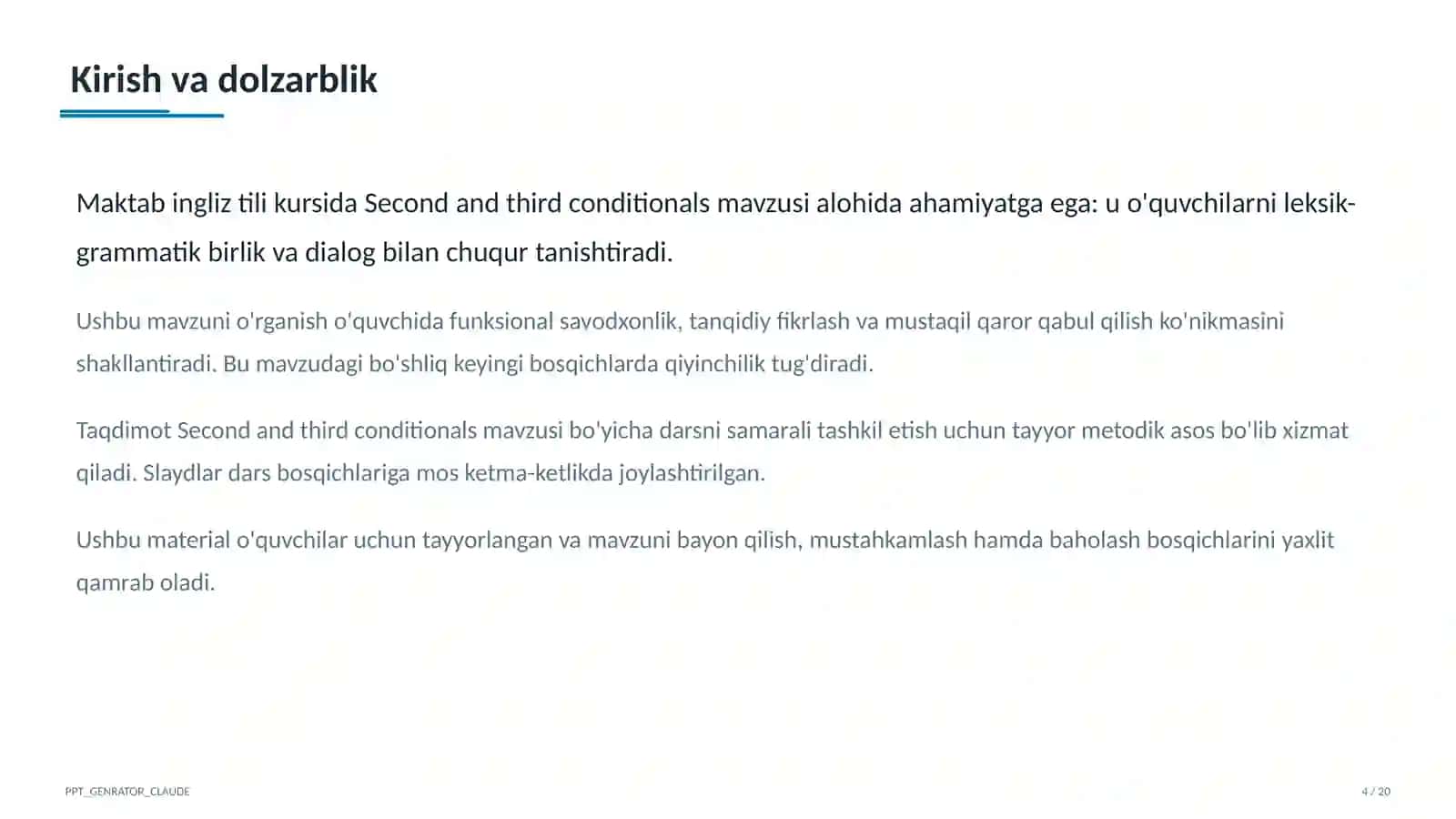Second and third conditionals (10-sinf) 2