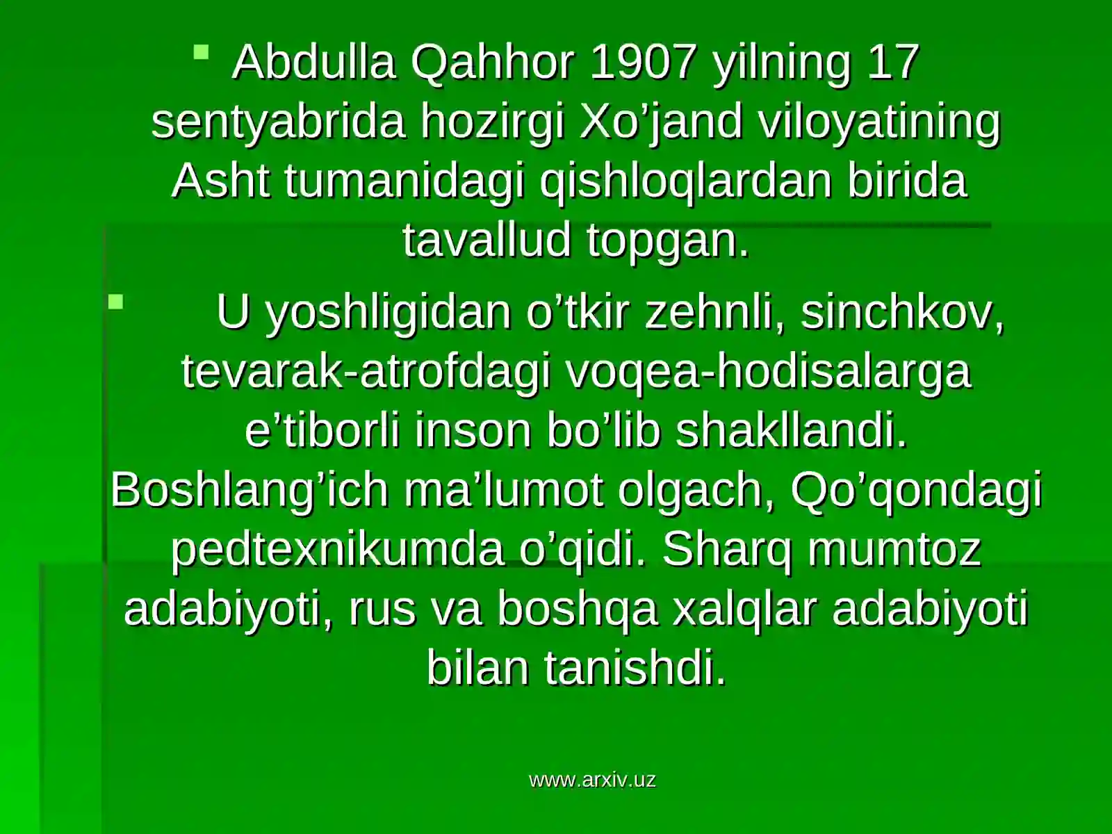 Abdulla Qahhor 4
