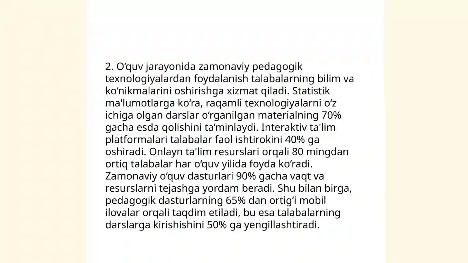 Gospital pedagogika fanining o'quv materiallari va texnalogiyalari 4