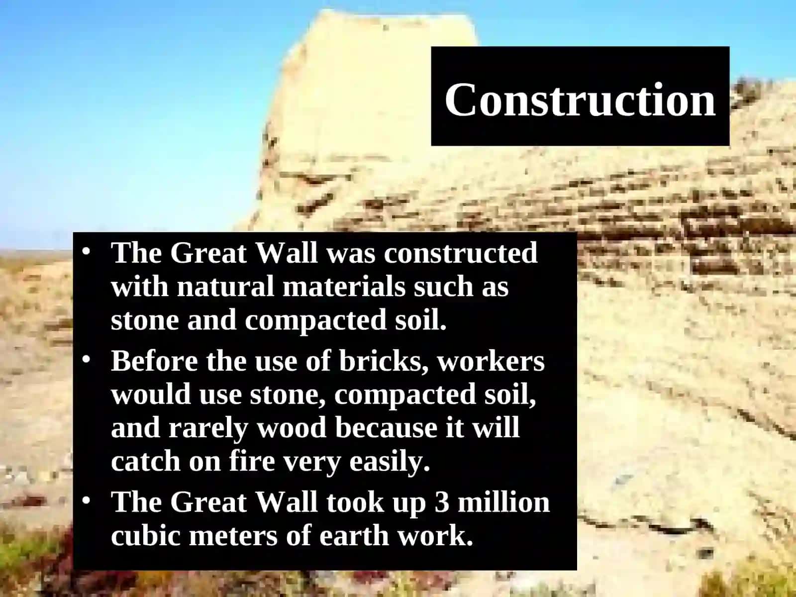 Construction of the Great Wall of China 4