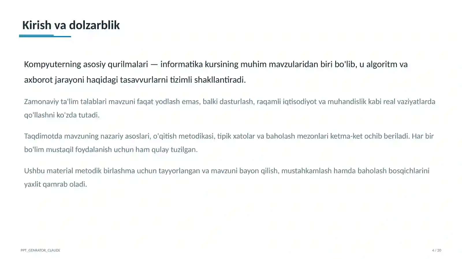 Kompyuterning asosiy qurilmalari (5-sinf) 4
