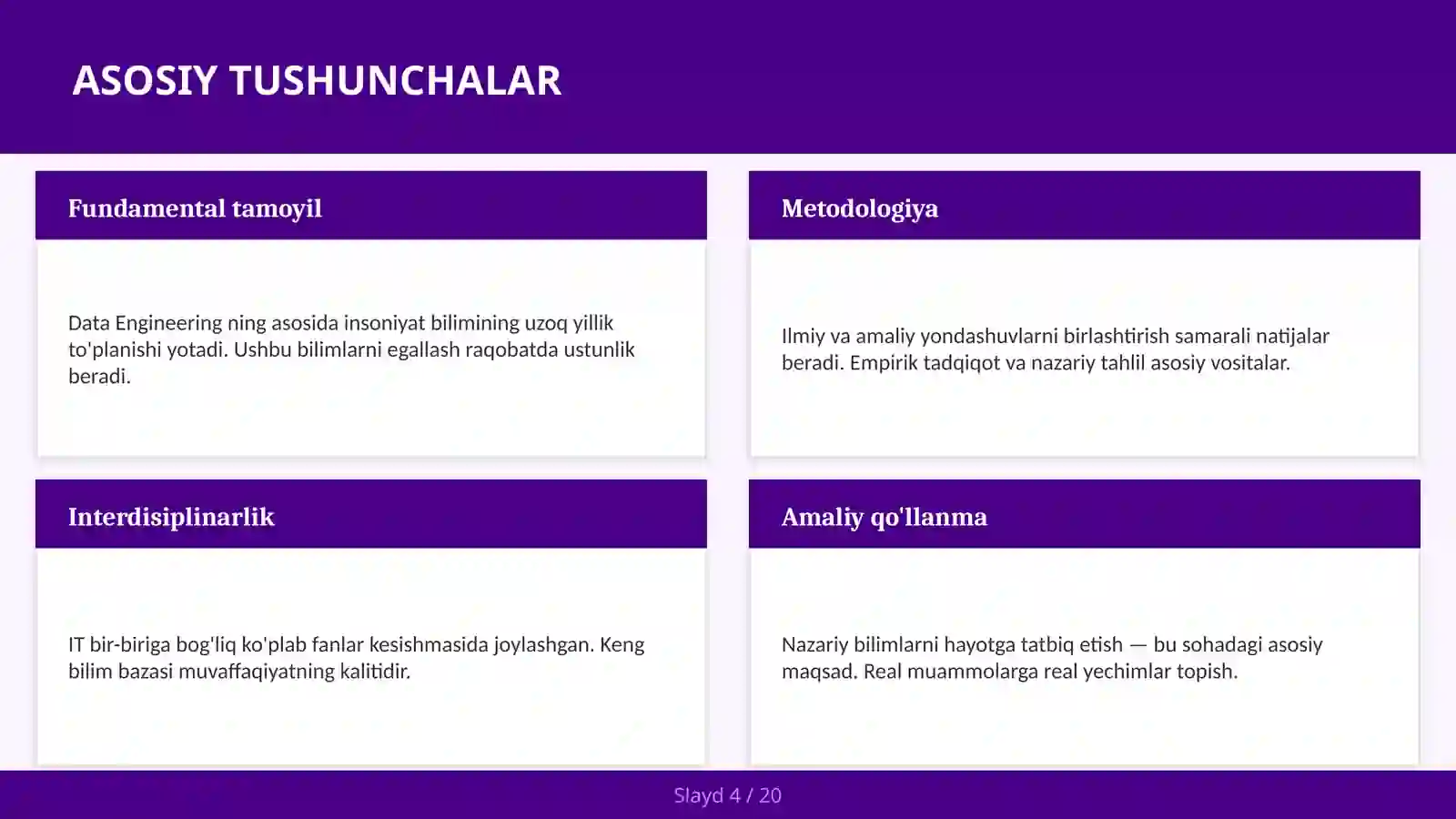 KIRISH: Data Engineering 4