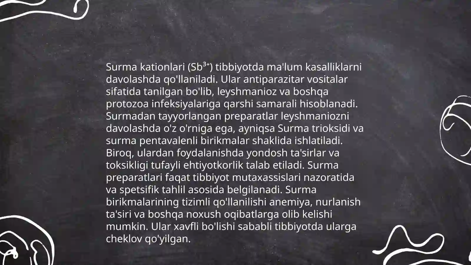 V guruh surma kationlarini tibbiyotda qollanilishi va analitik reaksyalar 4