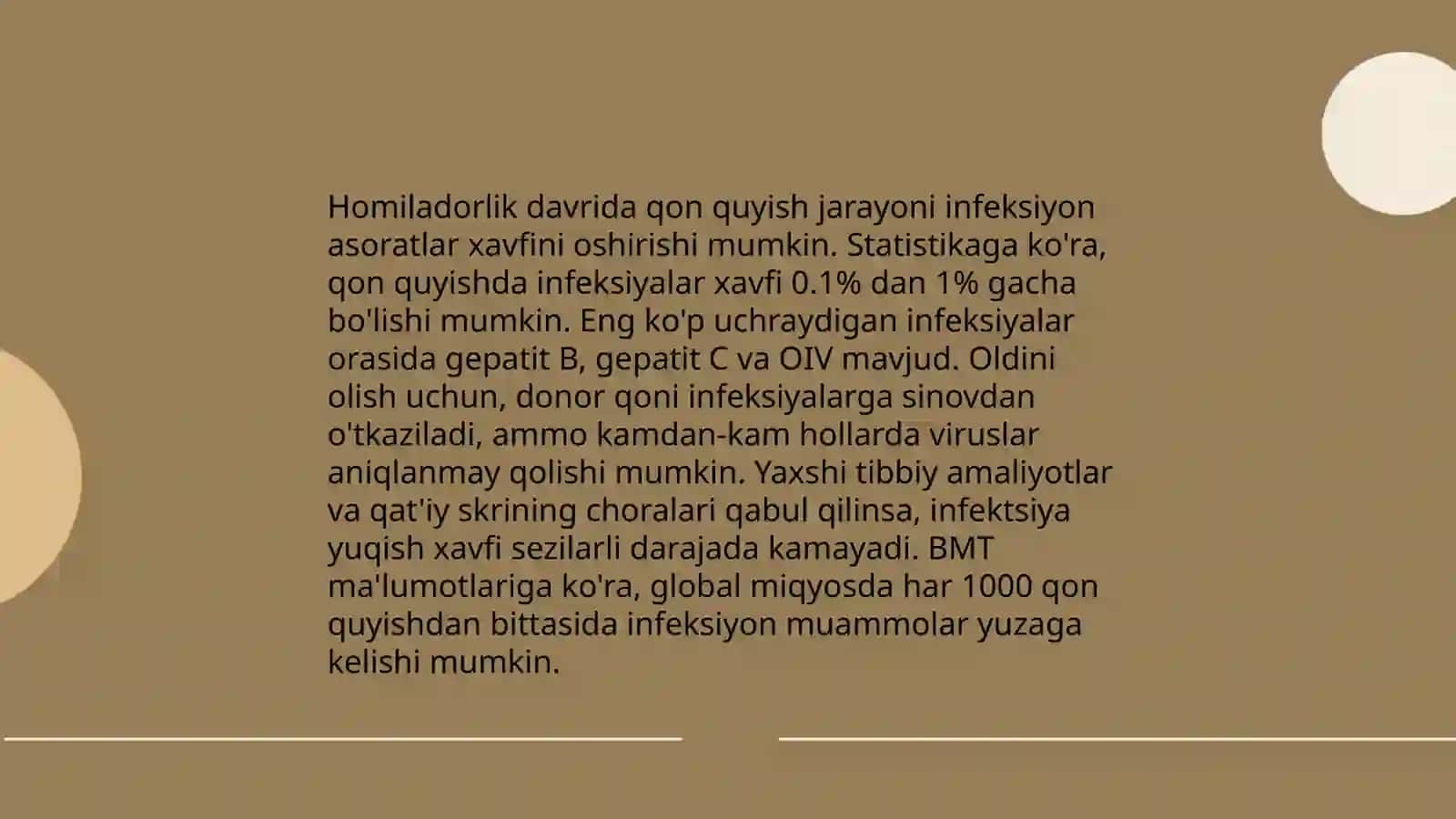 Qon quyish paytida infeksion asoratlar: sabablari, klinikasi, tashxisi va oldini olish 4