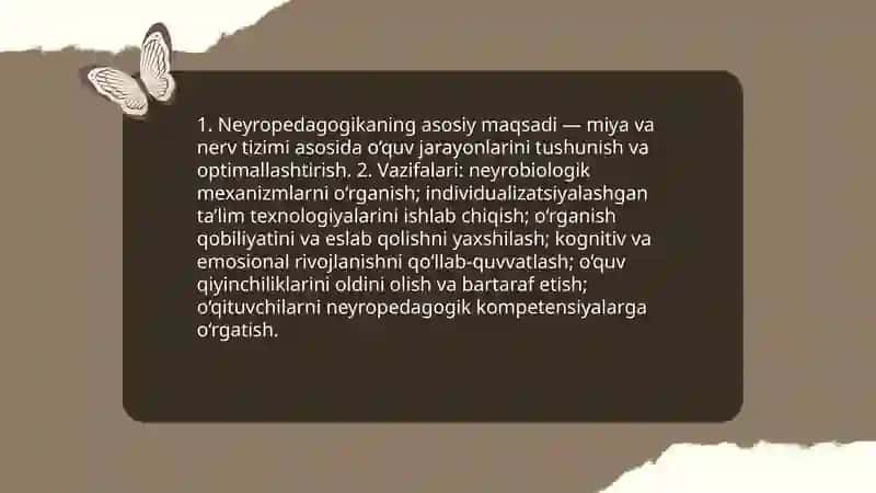 Neyropedagogikaning Predmeti va Vazifalari 4