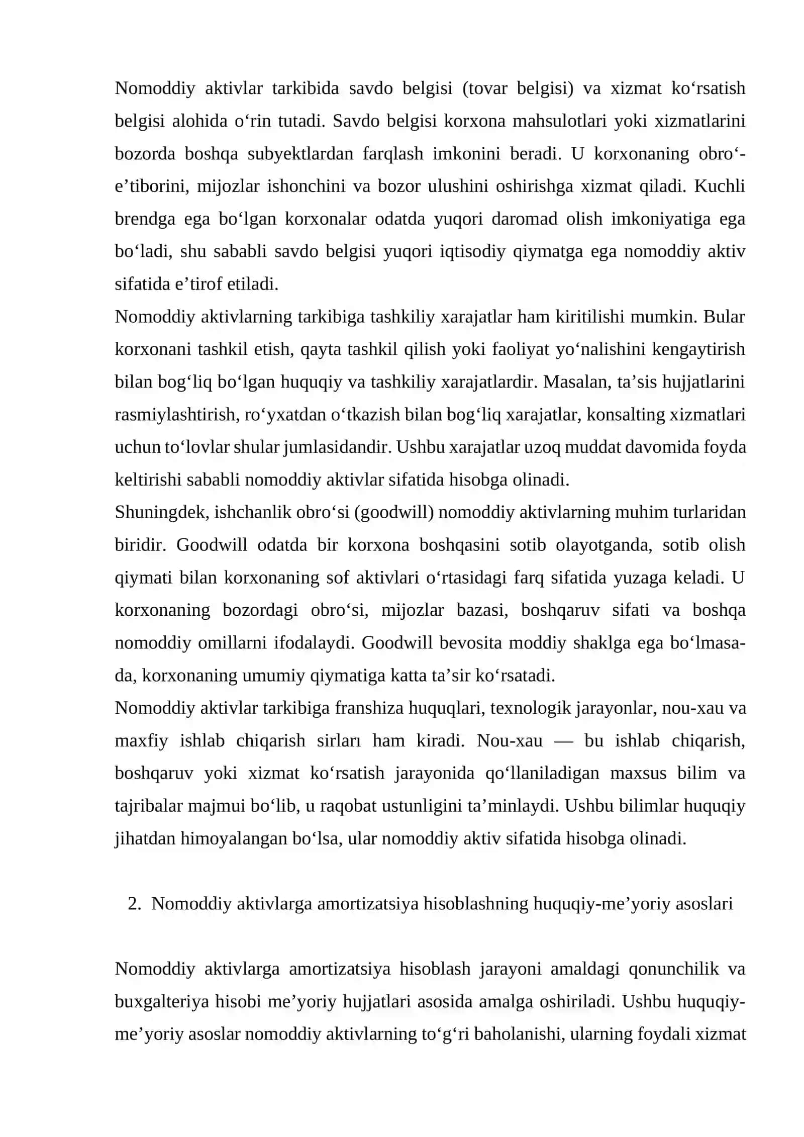 NOMODDIY AKTIVLARGA AMORTIZATSIYA HISOBLASH 4