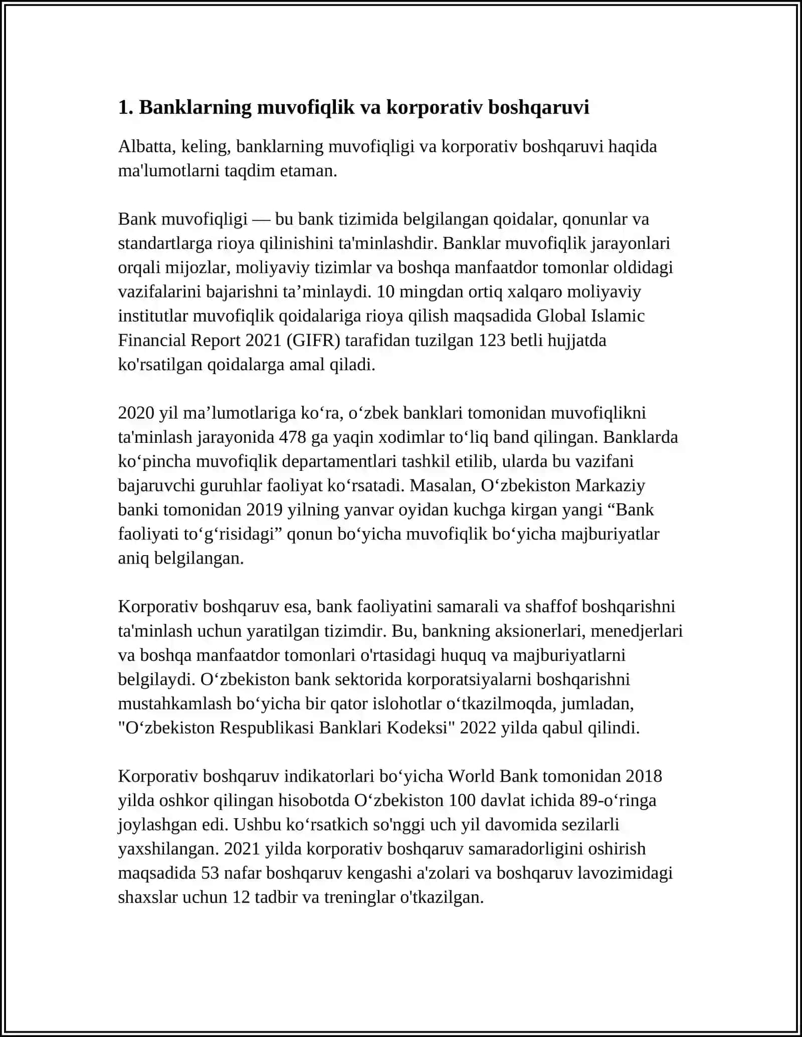 BANKLAR TASHKILIY TUZILMASINING HOZIRGI TENDENSIYALARI 4
