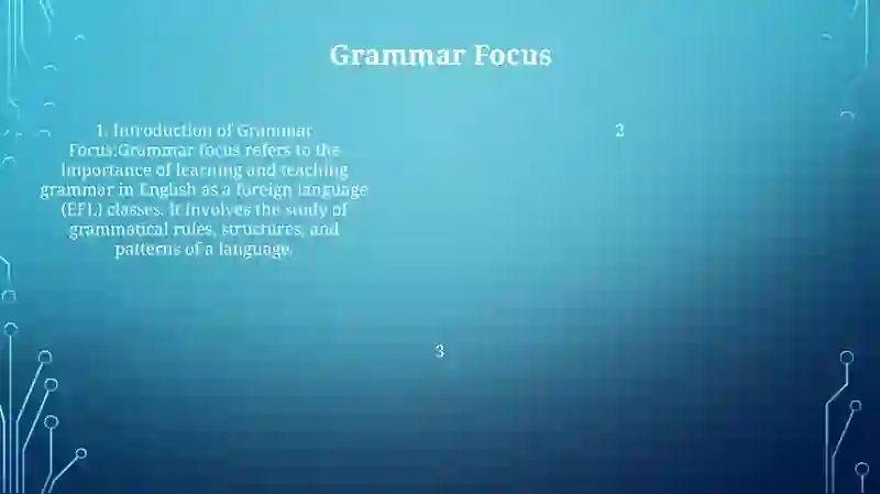 Structure Of Efl Classes 4