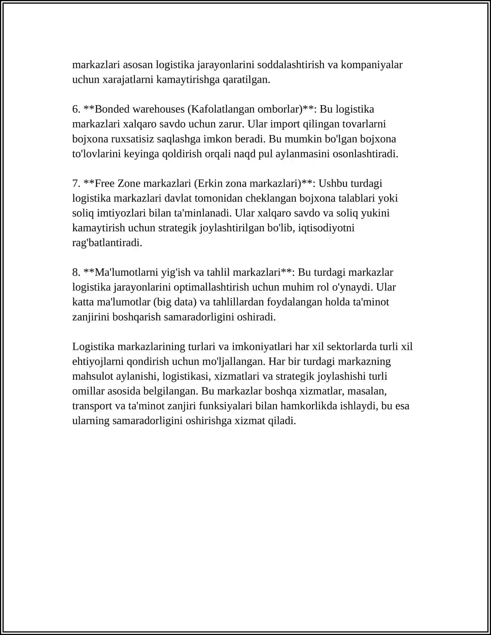 LOGISTIKA MARKAZLARI 4