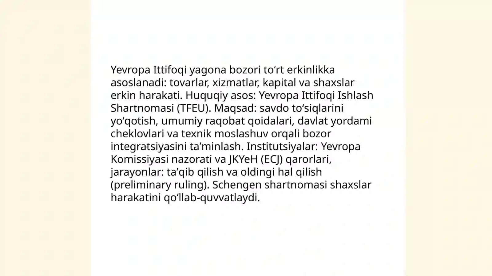 Yevro bozorlar va ularga xos xususiyatlar 4