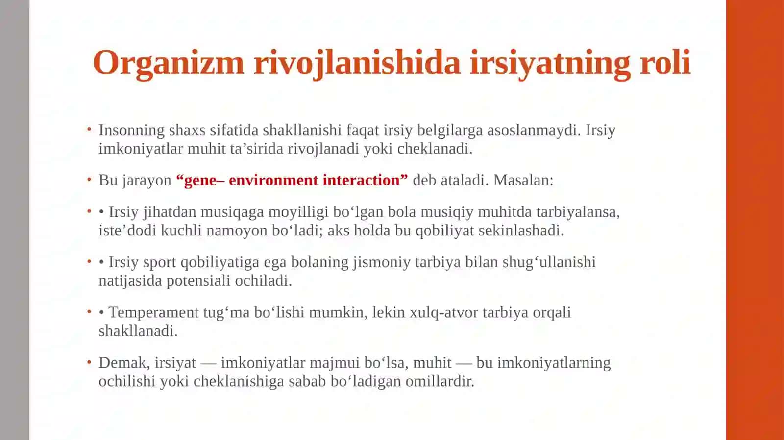 Patologiya rivojlanishi dar siyatning ahamiyati 4