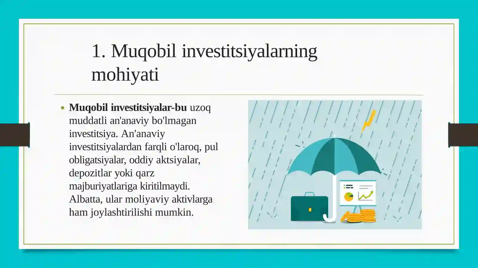 Muqobil investitsiyalar 4