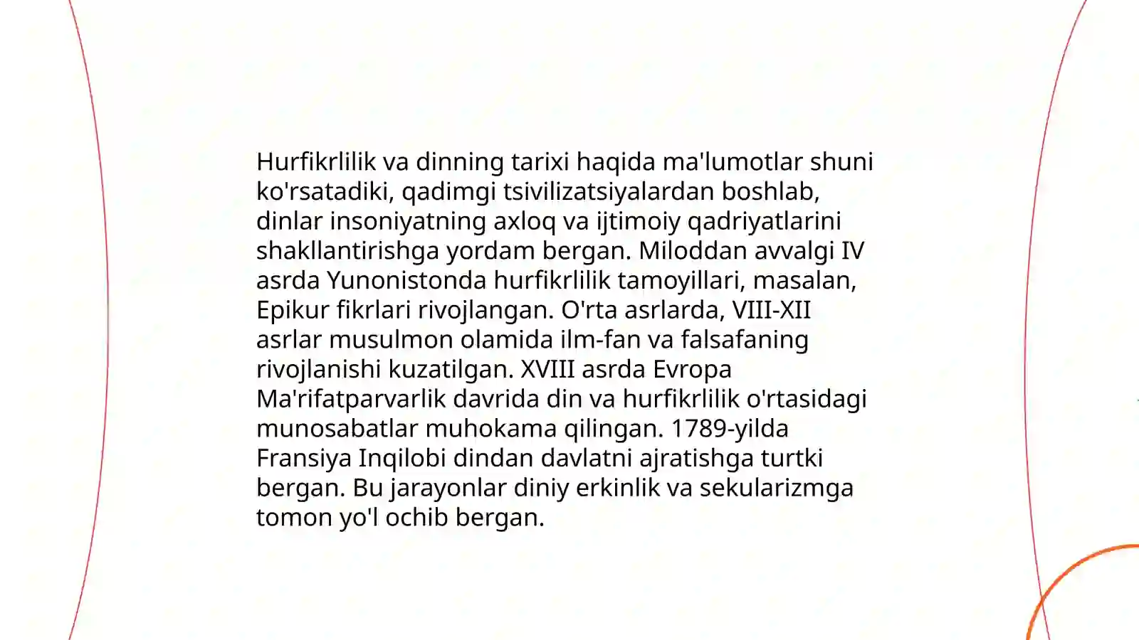 Din va hurfikrlilik 4