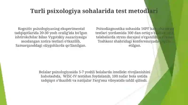 Zamonaviy psixologiya tarmoqlarida tadqiqot metodlari 4