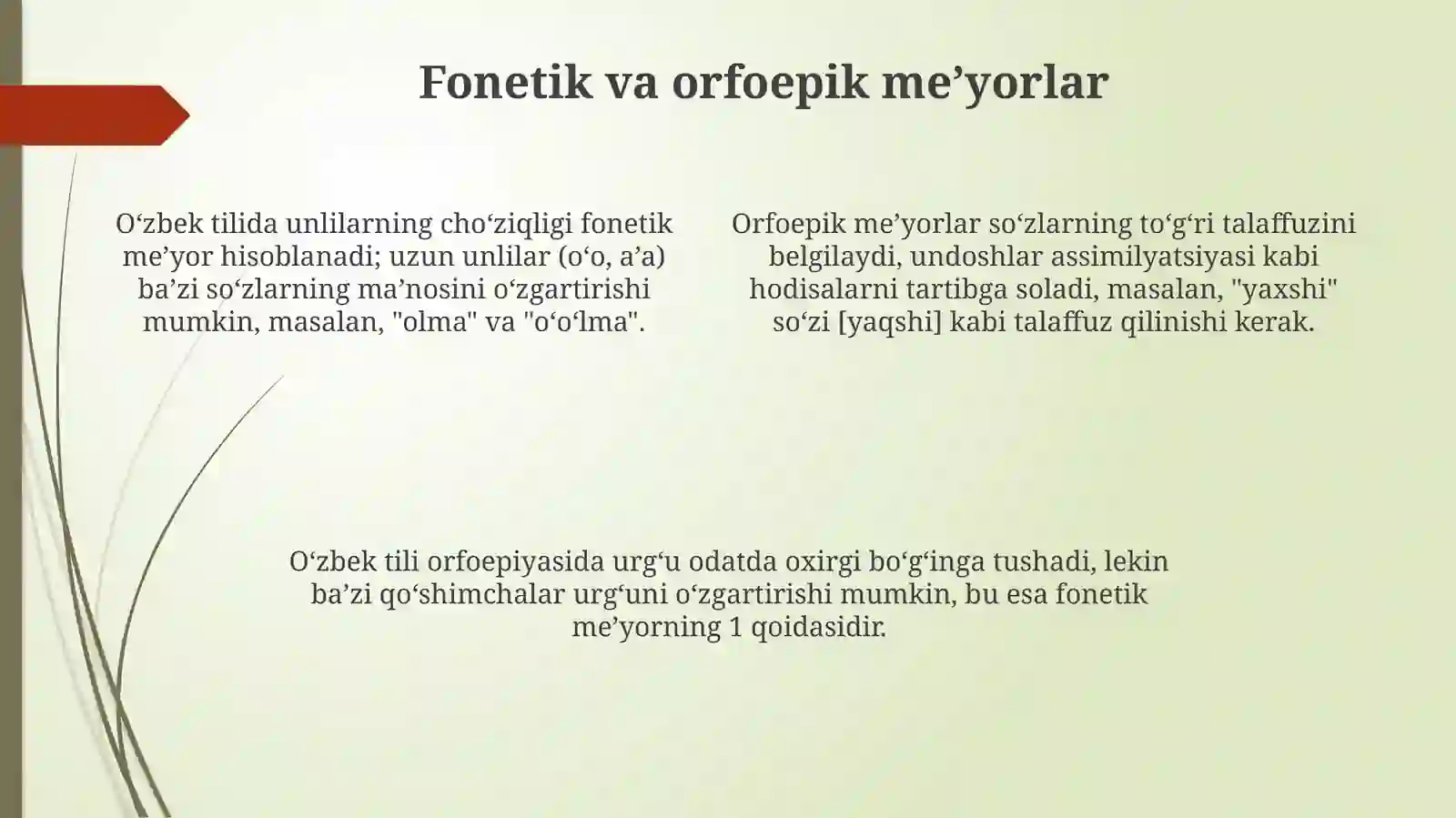 O'zbek adabiy tilining meʼyorlari 4