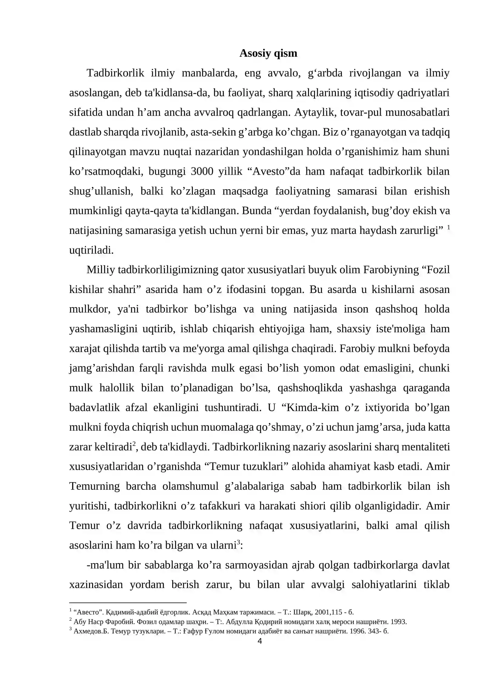 O’ZBEKISTONDA KICHIK BIZNES VA XUSUSIY TADBIRKORIKNI QO’LLAB QUVVATLANISHI 4
