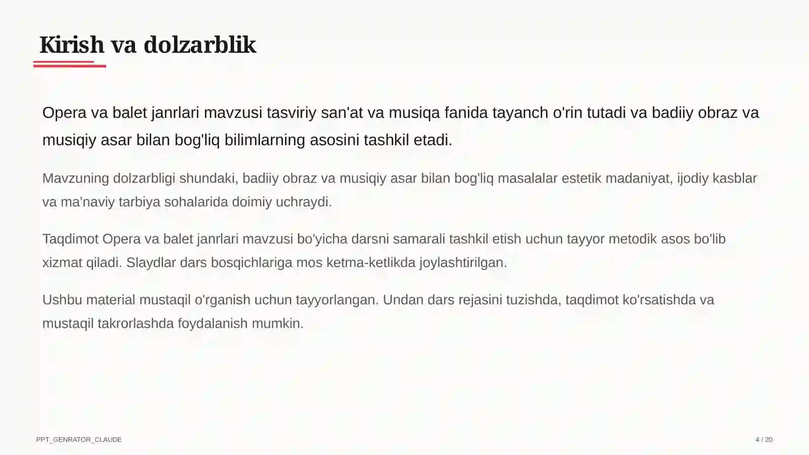 Opera va balet janrlari (6-sinf) 4