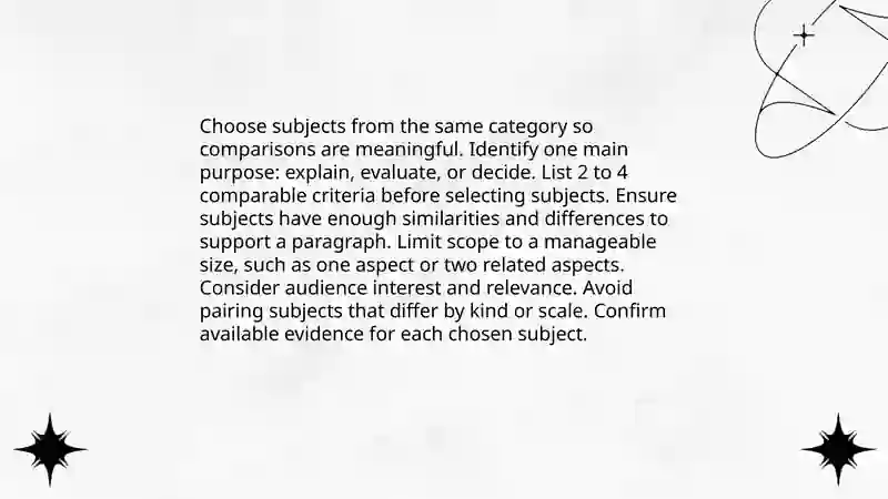 Writing a comparison paragraph 4