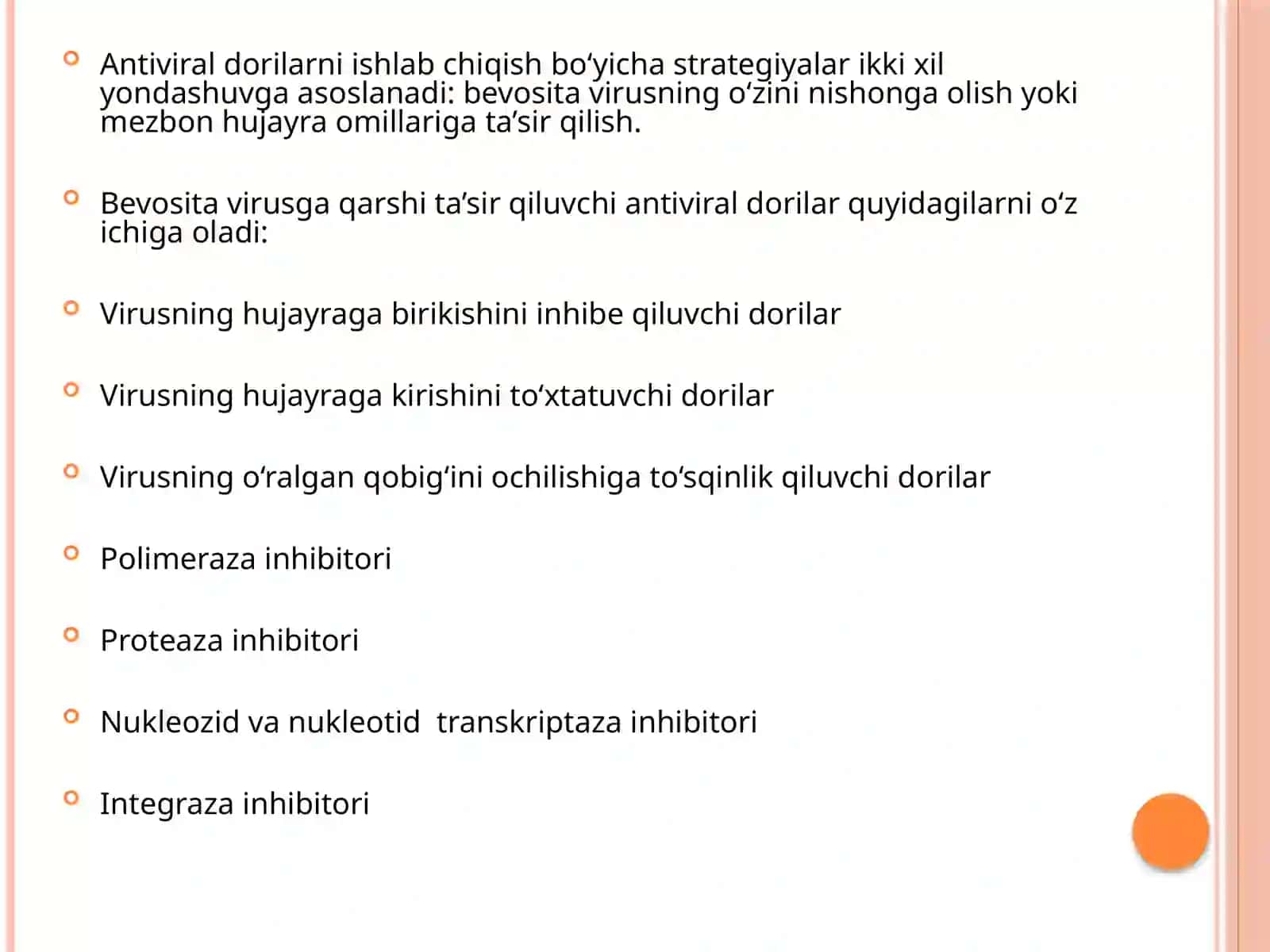 Viruslarga qarshi dorilarning ta'sir mexanizmi 4