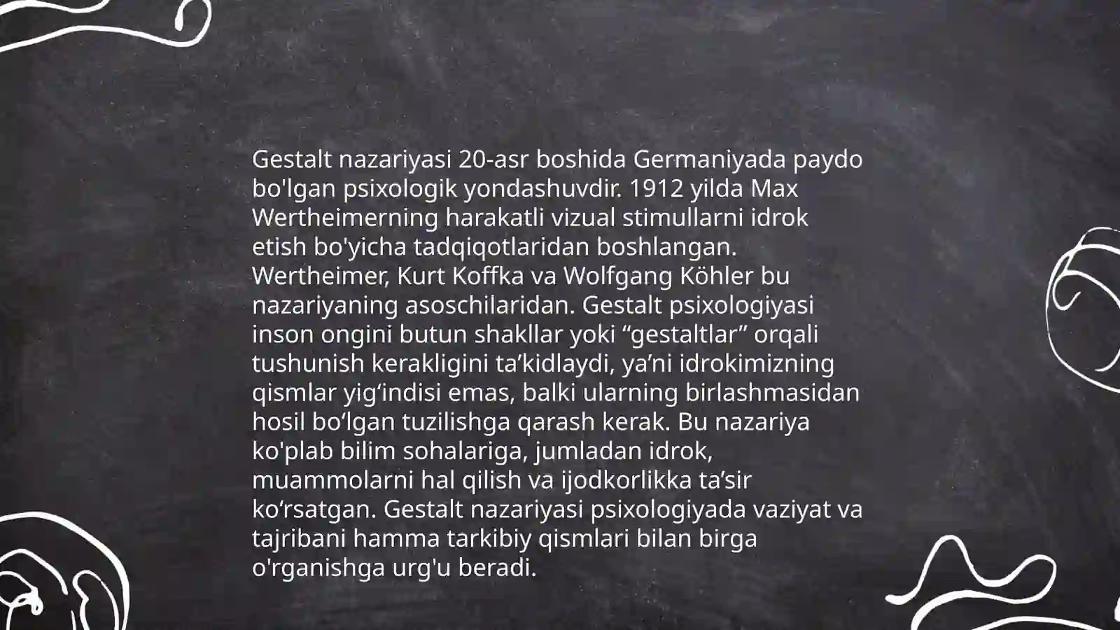 Geshtalt psixologiyasining mazmun mohiyati 4