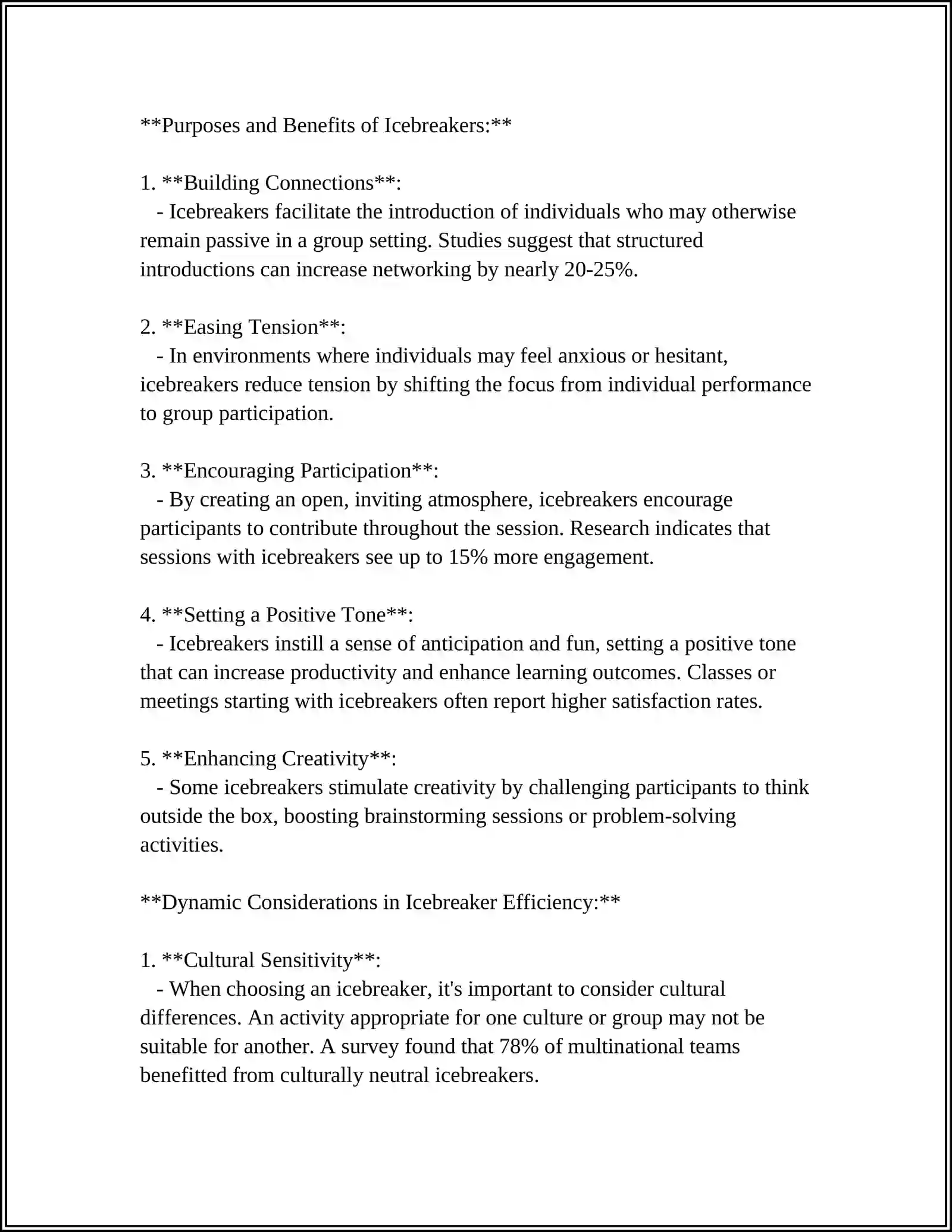 Introductions and Icebreakers: A Comprehensive Overview 4