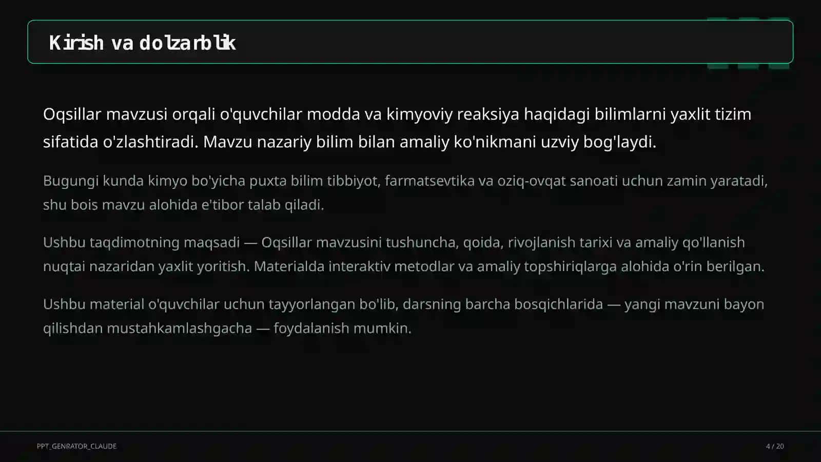 Oqsillar (11-sinf) 4