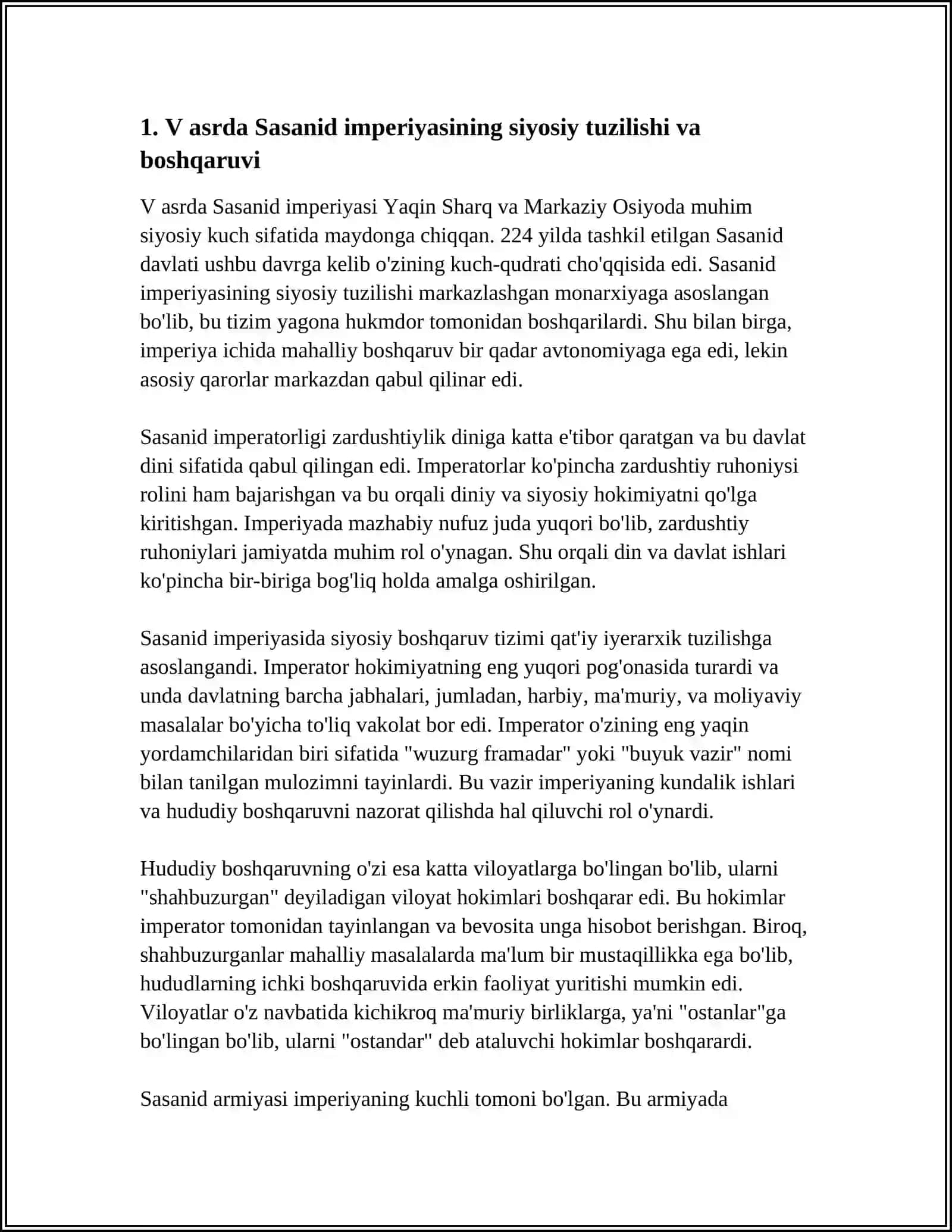V ASR YAQIN SHARQDA VA MARKAZIY OSIYODA SIYOSIY OʻZGARISHLAR DAVRI 4