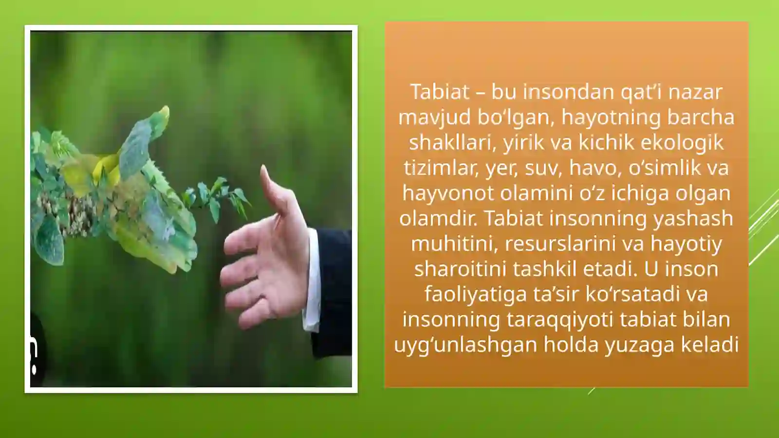 Tabiat va jamiyat o’rtasidagi o’zaro munosabatlar 4