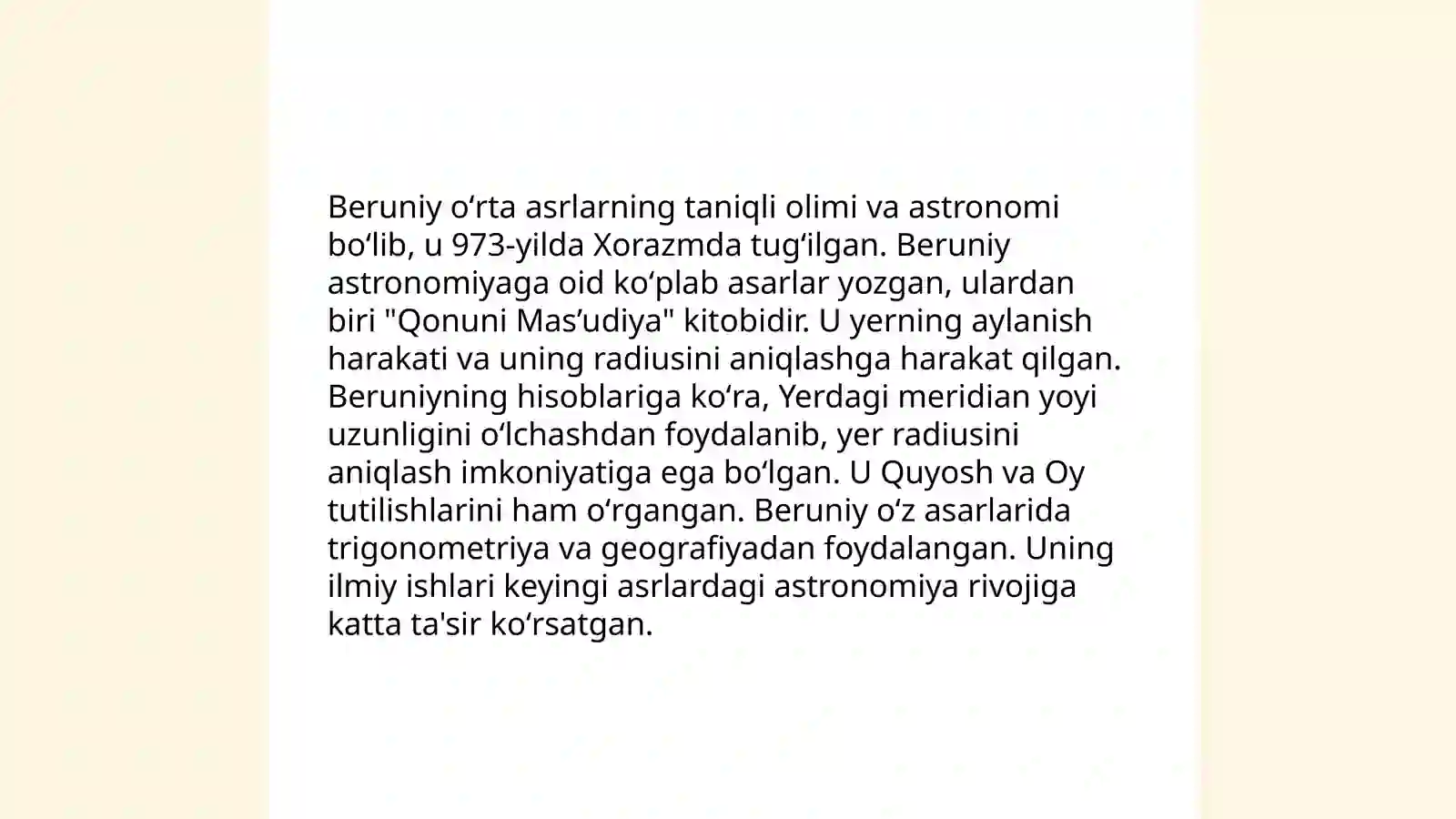 Abu Rayxon Beruniy 4