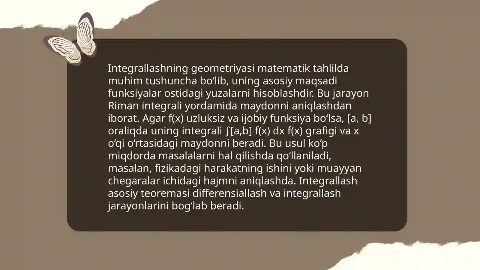 Integral haqida 4