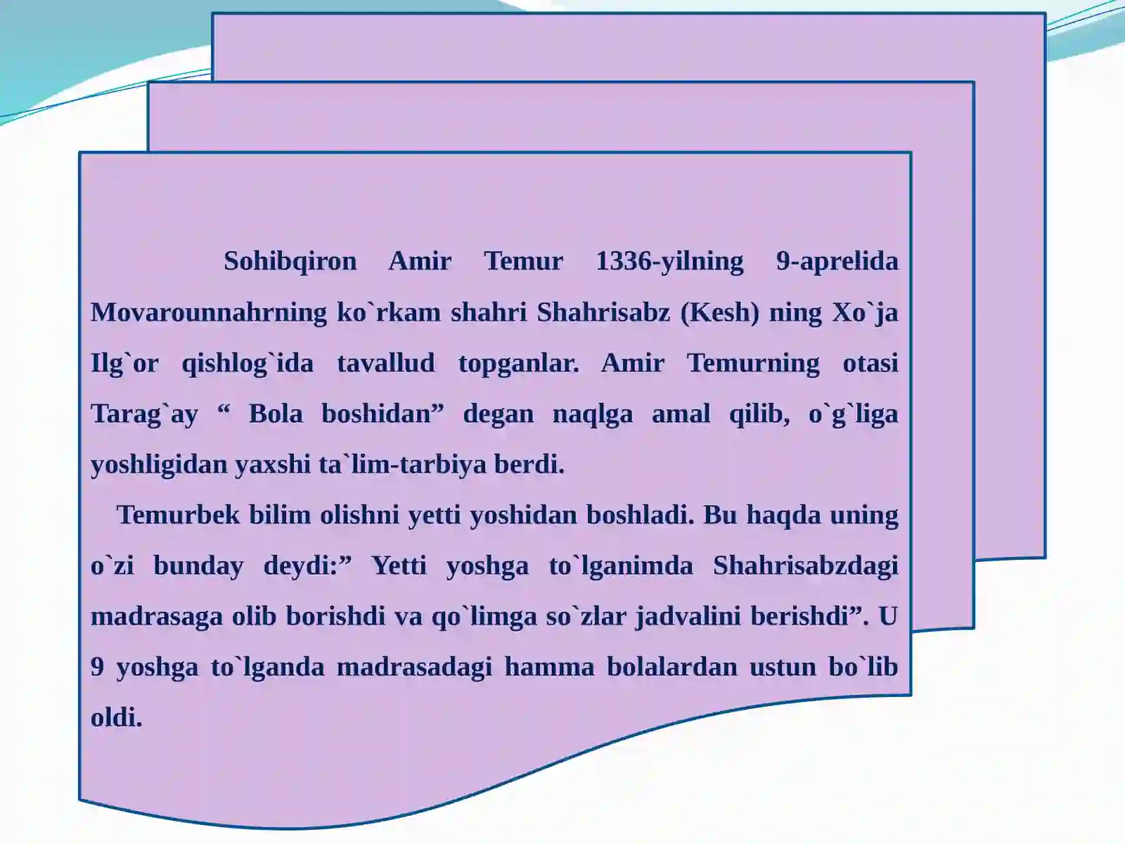 Amir Temur va Temuriylar davlati 4