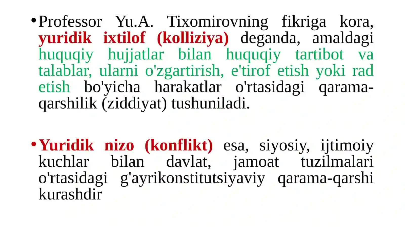 Yuridikixtilof(kolliziya) 4