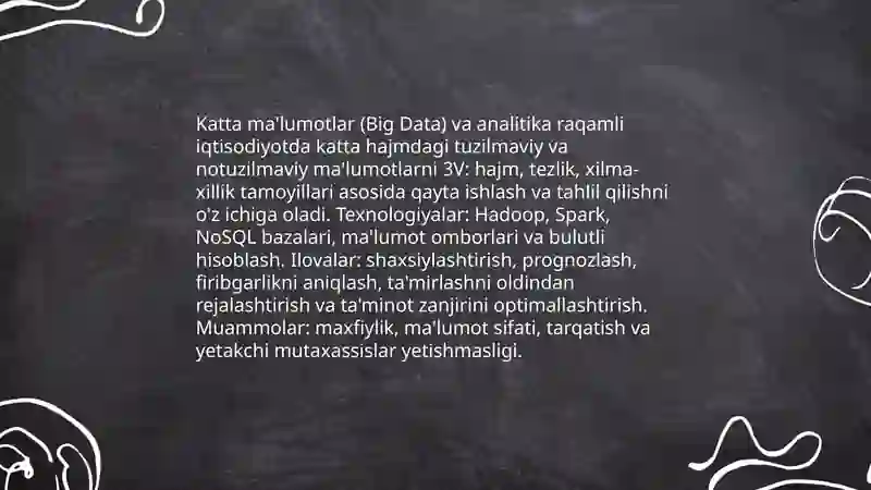 Raqamli iqtisodiyotning asosiy texnologiyalari 4