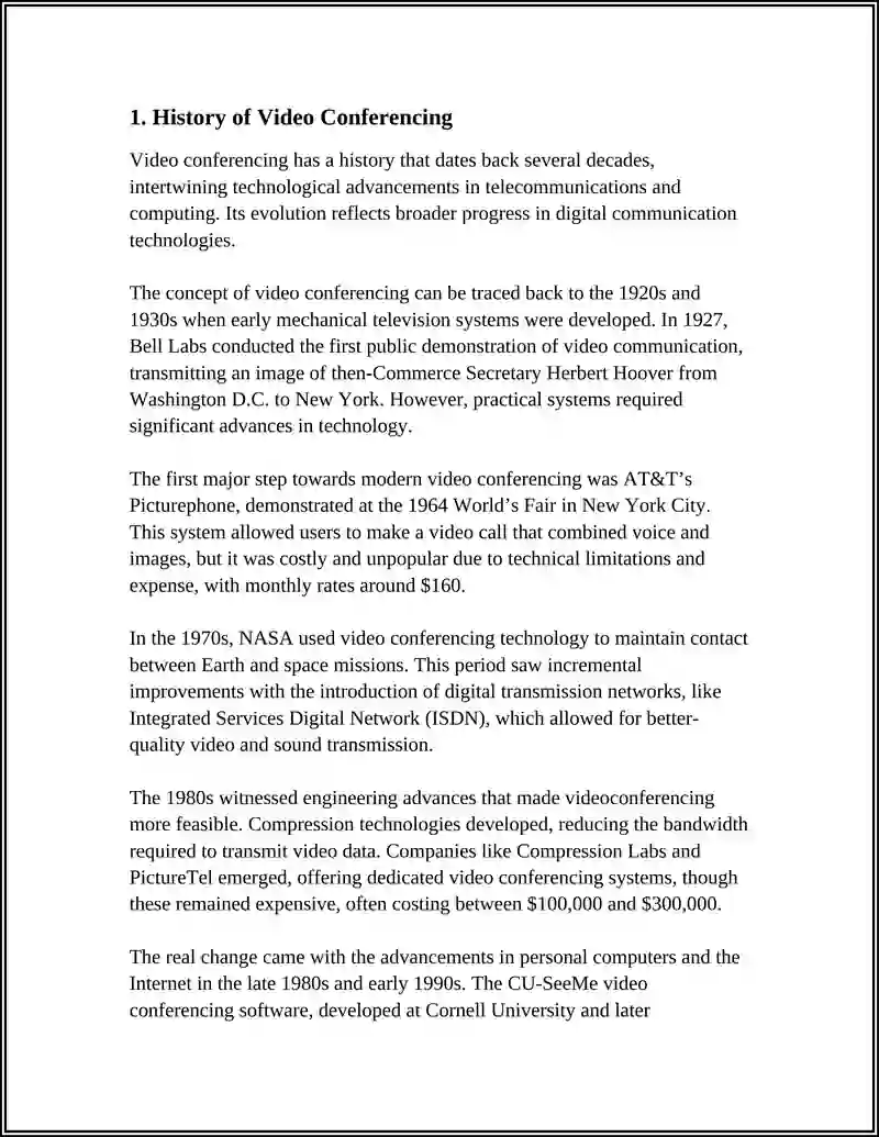 Video Conferencing History 4