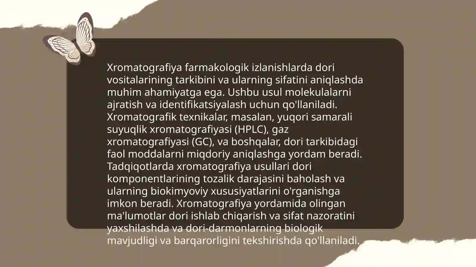 Xromatografiyaning tibbiy izlanishlardagi imkoniyatlari 4