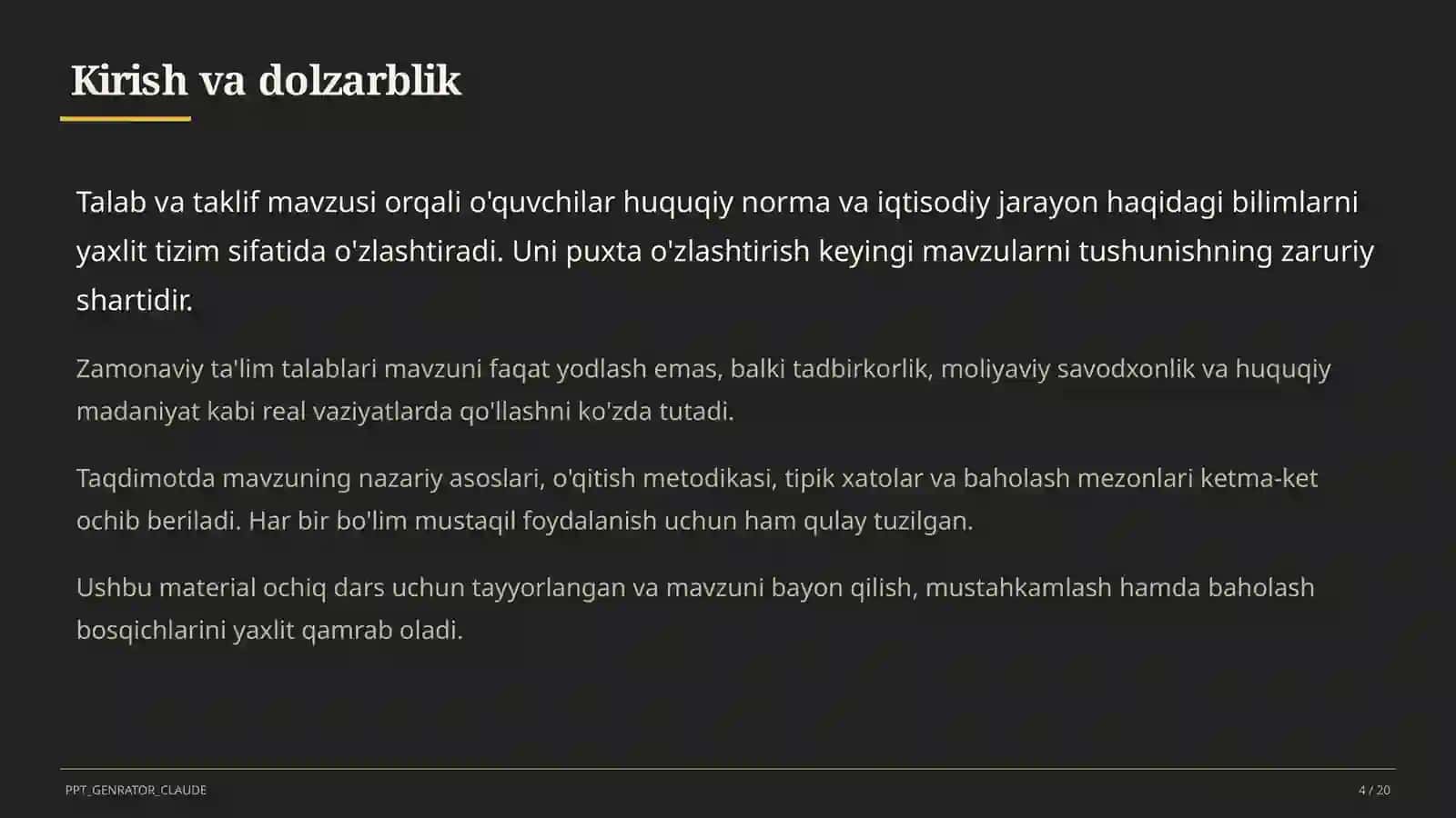 Talab va taklif (9-sinf) 4