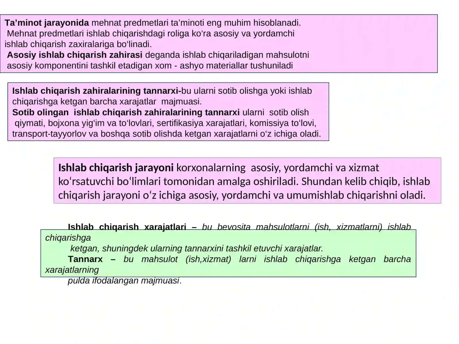 ASOSIY XО‘JALIK JARAYONLARI HISOBINING TAMOYILLARI 4
