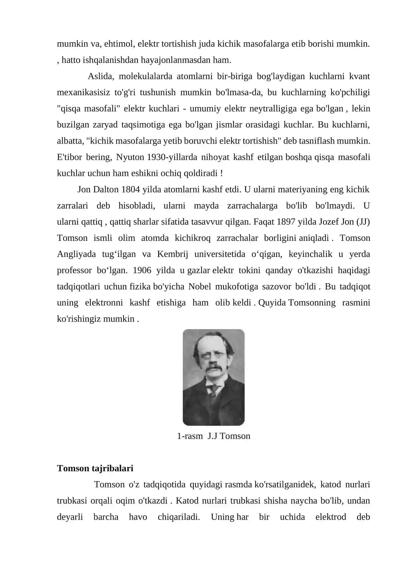 ATOMNING TOMSON MODELI 4