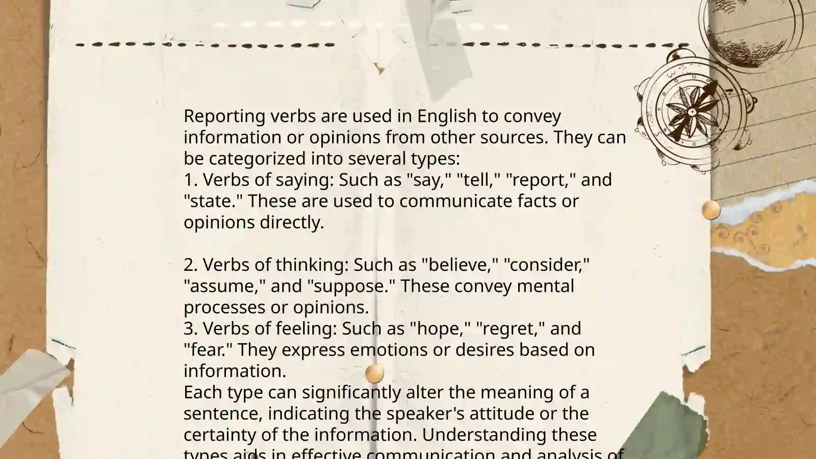 Reporting Verbs 4