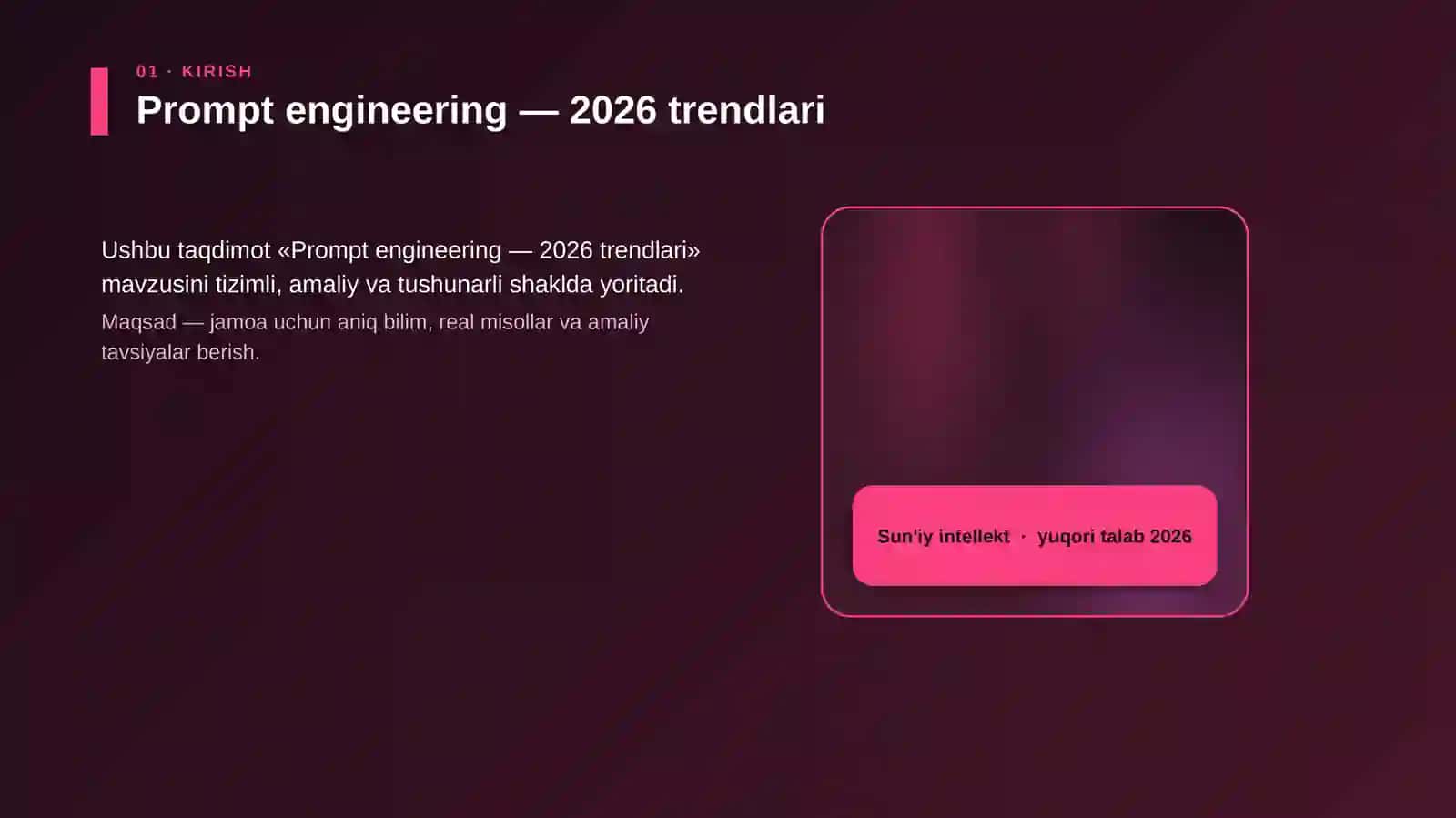 Prompt engineering — 2026 trendlari 4