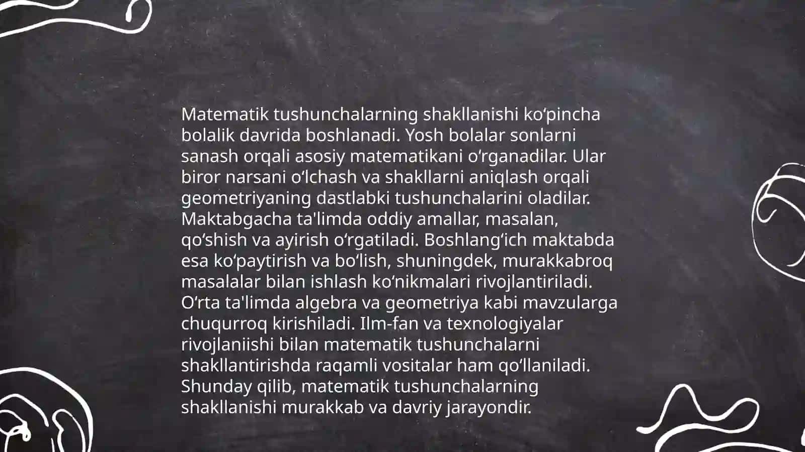 Maktabgacha yoahdagi bolalarni matematik rivojlanishini nazariy asoslari 4