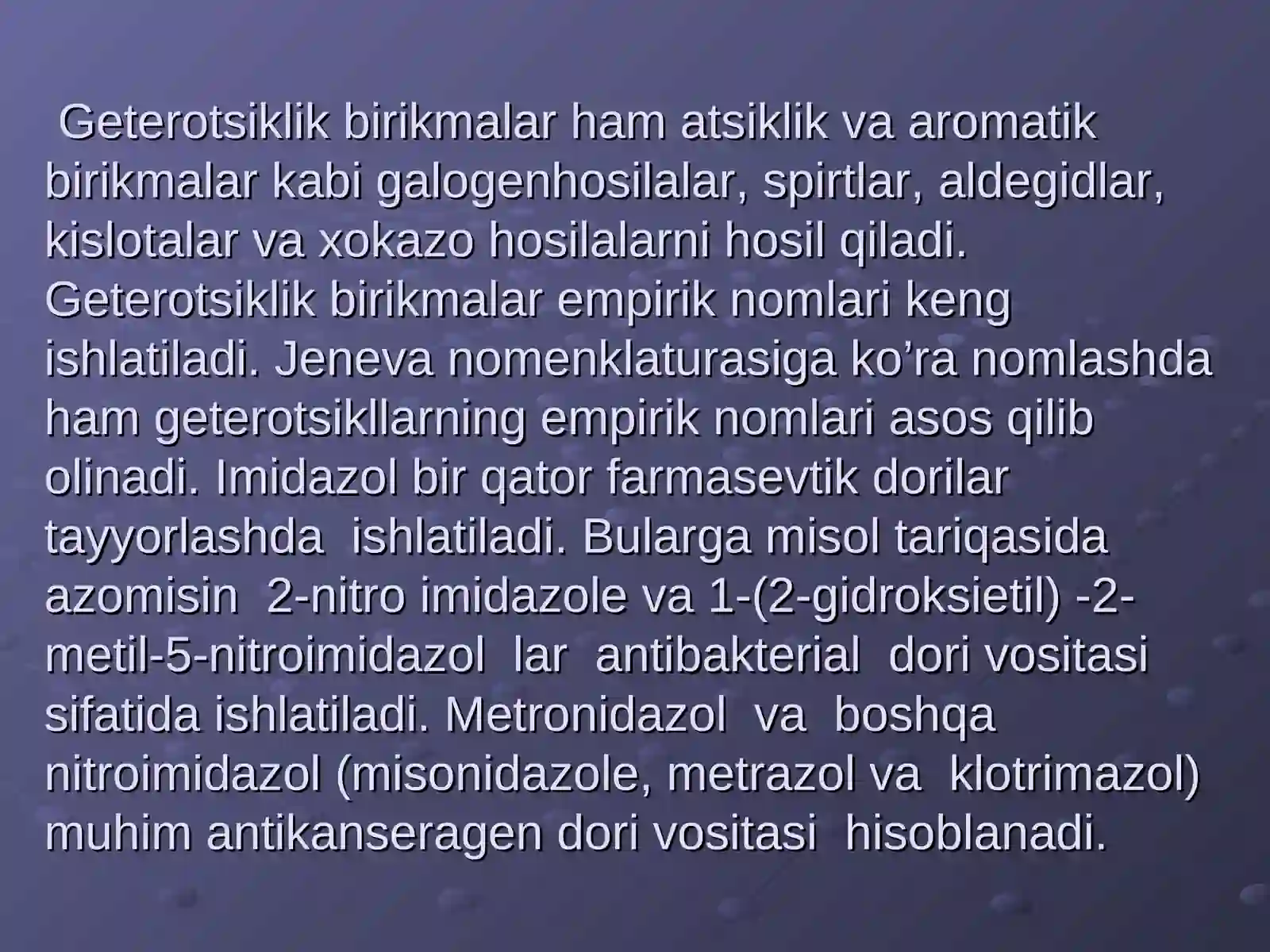 Imidazol va uning hosilalari 4
