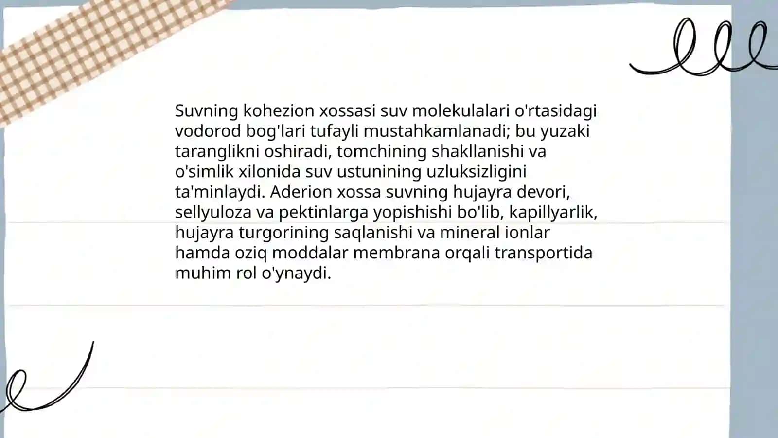 Hujayra tarkibiga kiruvchi suv anorganik moddalar 4