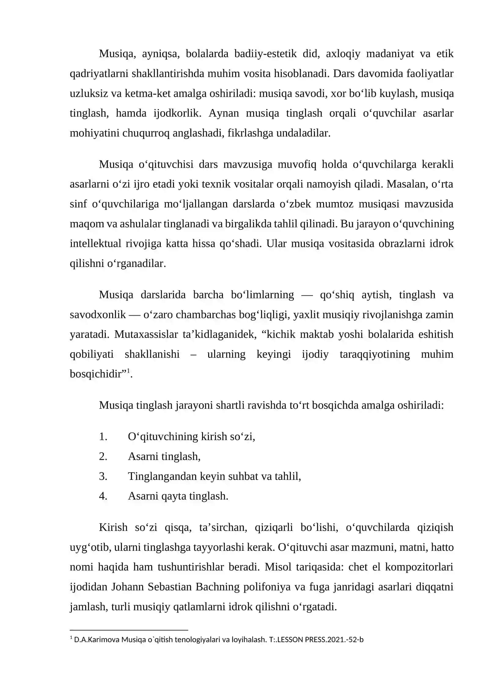 Boshlang'ich ta'limda musiqa o'qitish metodikasi 4