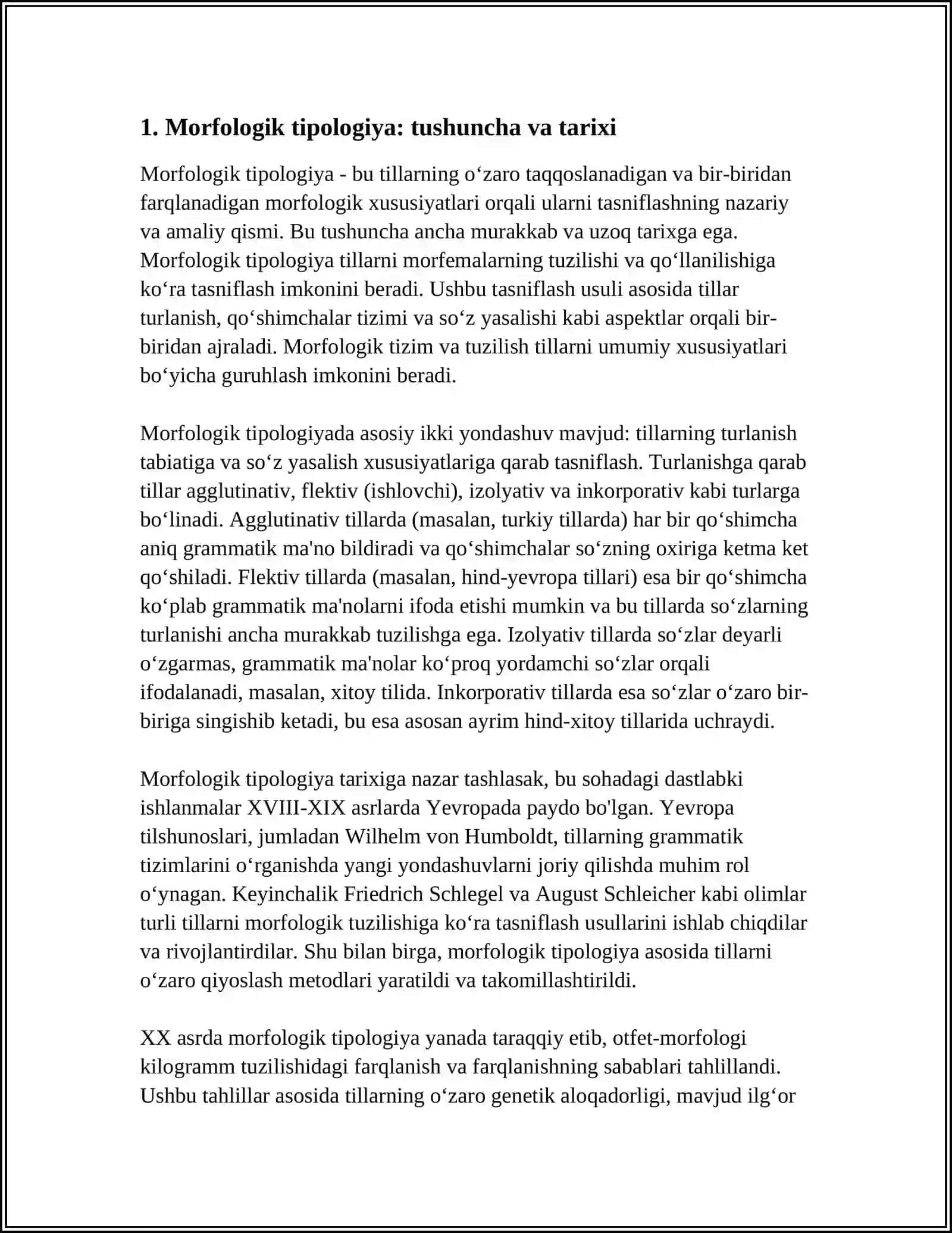 TILLARNING MORFOLOGIK TASNIFI 4
