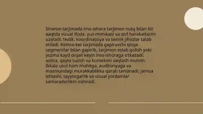 Ogʻzaki nutqdan imo-ishoraga tarjima qilishning metod,usul va vositalari 4