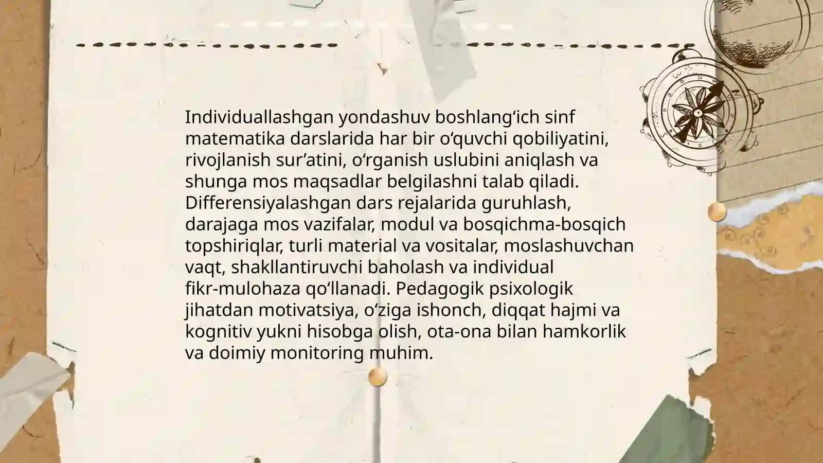 Ixtisoslashtirilgan boshlang’ich sinf matematika o’qitishni pedagogik psixologik jihatlari 4