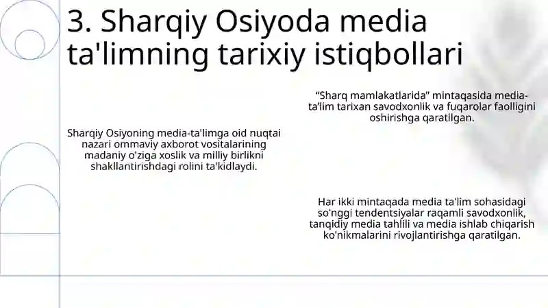 Sharq Mamlakatlarida Mediata'Lim 4