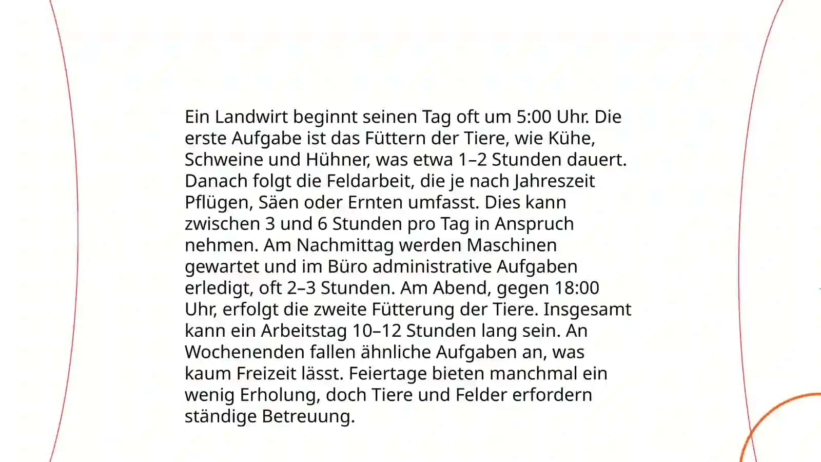 Meni Arbeitstag in der Farm 4