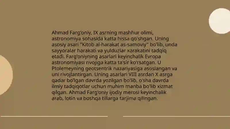 Imom Buxoriy, Ahmad Farg'oniy va Burhoniddin Marg'inoniyning yubileylari tadbiriga oid fotoalbom tayyorlash 4